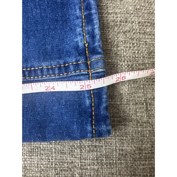Faded Glory Girls Bootcut Pull-On Stretch Denim Jeans Size 10-12 Large Blue - Picture 8 of 8